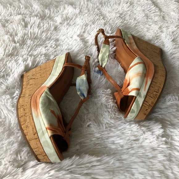 Aldo T-Strap Cork Wedge Sandal - Picture 3 of 8